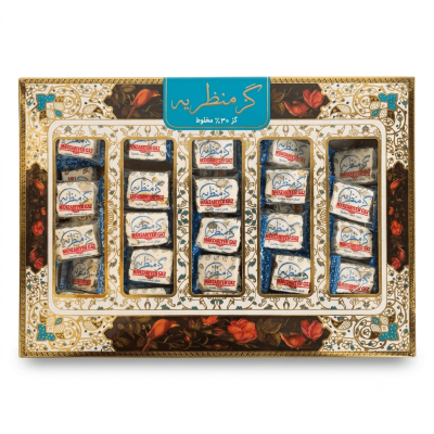 گز لقمه %30 مغز پسته و بادام 500 گرمی