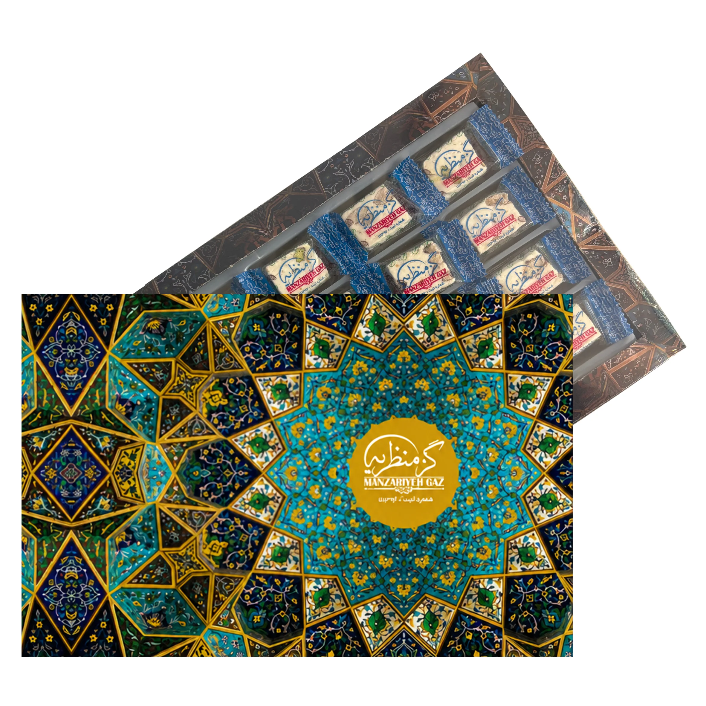 گز 30% پسته و بادام طرح گنبد صفوی
